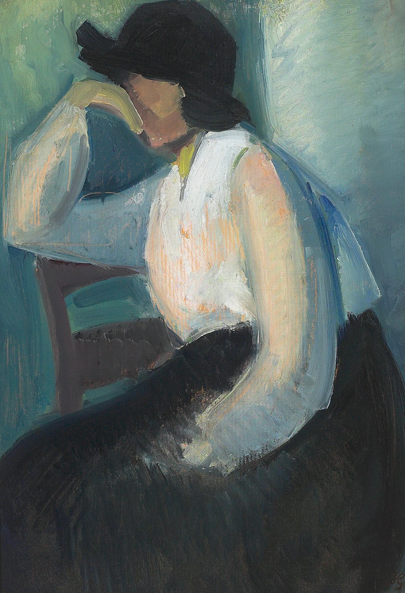 1896-Besse Giersing - Ritratto di Besse - 1917